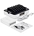 Okra USB Charging Station for Multiple Devices, 6 Port USB Wall Charger Charging Hub with Docking Station Organizer for Phone Tablet iPhone iPad (White)