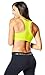 Zumba Women's V Neck Sports Bra with High Impact Support, Z Green, L