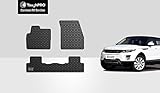 TOUGHPRO Floor Mat Accessories Set (Front Row + 2nd Row) Compatible with Land Rover Range Rover Evoque - All Weather - Heavy Duty - Black Rubber- 2012, 2013, 2014, 2015, 2016, 2017, 2018, 2019
