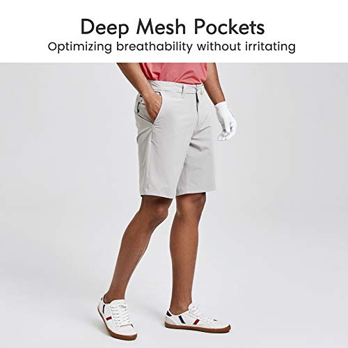 maamgic Men's Slimfit Golf Shorts 9" Inseam Amphibious Casual Shorts