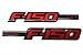 2009-2014 Ford F-150 FX4 Black & Red Fender Emblem 2 Piece Sport Kit OEM NEW
