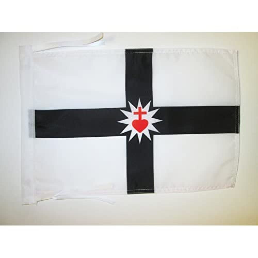 AZ FLAG - Military War in the Vendée Flag - 18'' x 12'' - 100% Polyester chouan Small Banner with Two Cords - Fade Resistant - Vivid Colors - 18x12 in - 45x30 Cm — image 1