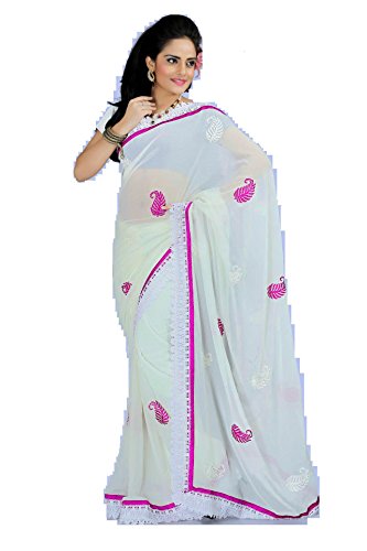 Bollywood Women's Indian Ethnic Designer Multicolor color Faux georgette Party Wedding Sarees With Saree Blouse Unstitched