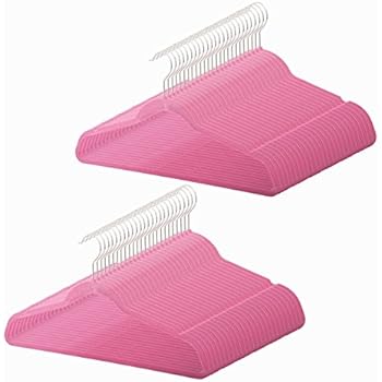 Amazon.com: Velvet Hanger Pink - 50-Count Hot Pink Velvet
