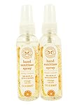 The Honest Company Hand Sanitizer Spray, Orange, 2 Oz, Pack of 2