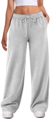 Amazon.com: Qmlyev Wide Leg Sweatpants for Women Side Stripe