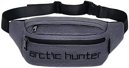Moonnight Store ARCTIC HUNTER Waist bag 2019 new men's pockets multi-functional fashion shoulder bag small chest bag Pack Money Phone Belt Bag (Dark Grey)