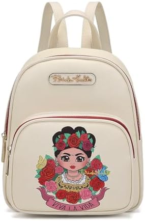 Amazon.com | Frida Kahlo Cartoon Licensed Cute Backpack (Red  display picture 2