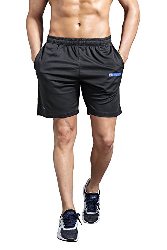image for Zengvee Men's Running Shorts Mesh Quick Dry Gym Basketball Training Sh