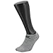 adidas Youth Originals Trefoil 6-Pack No Show Socks, Heather Grey/Black/White, Medium