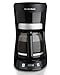 Hamilton Beach 12 Cup Programmable Coffee Maker with Digital Clock and Cone Filter, Auto Shut Off (49467), Black