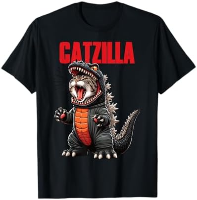 Amazon.com: Catzilla Cat Japanese Art Funny Gifts for Men Women