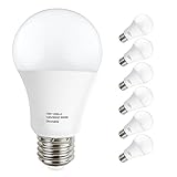 LAKES A19 LED Bulb Dimmable, E26 Base Light Bulb 13W (100W Equivalent), 1200 Lumens, 270° Beam Angle, 5000K Daylight White, 6-PACK