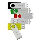 DigiOcean USB 3.0 Flash Drive 32 GB Thumb Drive 5 Multi-Pack (Red/Black/ Green/White/ Yellow)