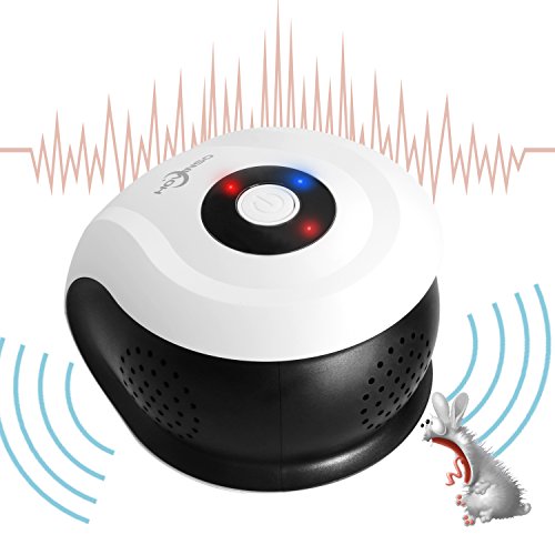Ultrasonic Pest Repeller Home Mouse Repellent Control Indoor Upgraded 6 Kinds of Electronic Wave Unique Design 360 Degree Coverage Selectable Sound Mode for Much Effect on Driving Out Mice , Insects