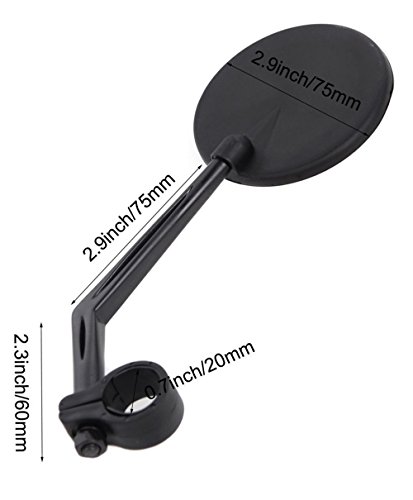 image for ZOSEN Bike Mirrors, 360° Rotation Bicycle Rearview Mirrors Suitable f