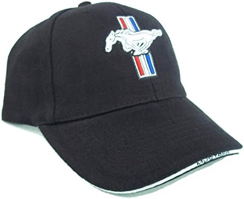 Black Ford Mustang Pony GT Cap