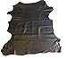 Black Leather Hide - Spanish Full Skin - Rustic Finish - 2 oz avg Thickness - Soft Upholstery Fabric - Genuine Thin Lambskin - DIY Supply - Craft Projects - Home Decor Material (6 sq ft, Black)