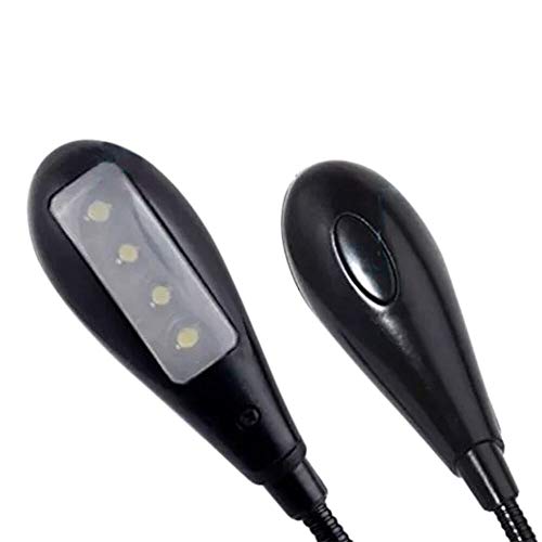 4 LED Clip On Book Light for Reading in Bed or Traveling, Battery Opereated