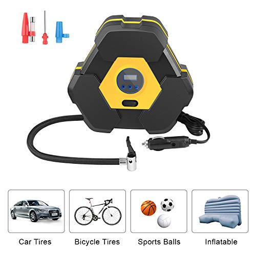 NOOX Portable Tire Inflator Air Compressor Tire Pump 12v for Car Semi Truck Bicycle Water Pool Toys Balls and Other Inflatables - G25