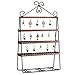 Ivosmart 56 Pairs Metal Earring Holder Earring Stand Earring Display Jewelry Organizer (Bronze)