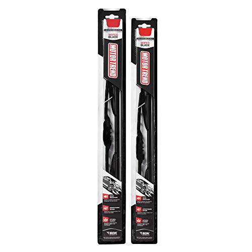 Motor Trend Precision Engineered Wiper Blade - High Performance Aerodynamic Blade Wipes Up Every Drop of Water - Silent, Durable, and Streak-Free (16 + 16 Inch) 2 Pack, WP1616 at Amazon