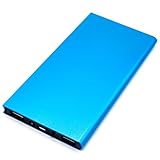 QueenAcc 15000mAh Slim Dual USB Ports Compact Portable Battery External Battery Portable Charger Power Bank for iPhone ,Samsung and Other USB Devices (blue)