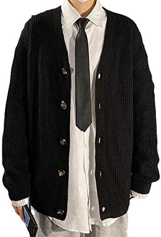 Amazon フォーリーフ ざっくり カーディガン メンズ アウター ライン ニットカーディガン 長袖 カーデガン 黒 ポケット セーター ニットセーター ジャケット むじ ムジ リネン りねん ロークロッチ カラー あたたか はおり ざっくりニット サイドスリット 秋 冬 秋冬