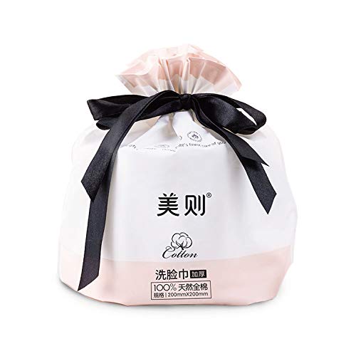 Honeymate 100% Cotton Dry Wipes, Ultra Soft Extra Thick Disposable Face Tissues for Sensitive Skin and used as Baby Washcloths, Cleansing Towelettes, Makeup Remover, Water Wipes