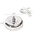 LuckIn Retractable Clothesline Stainless Steel Clothes Dryer with Adjustable Stainless Steel Rope String Hotel Style Heavy Duty, 9.2 Ft, Polished Chrome Finish