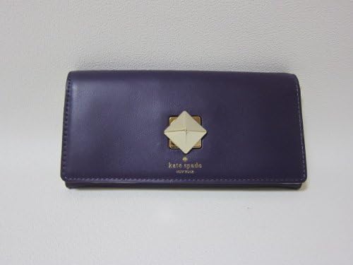 Amazon ケイトスペード Kate Spade 財布cyndy パープル 長財布 レザー ピラミッド型ロック Kate Spade ケイトスペード 財布