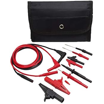 TestHelper TH-6-KIT Automotive Test Lead Kit, Test Probes,Flexible Silicon Back Probe pins,Shielded Alligator Clips and Large Crocodile Clips,Multimeter Meter