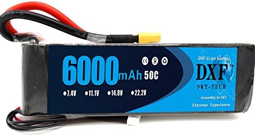 DXF 14.8V 6000mAh 50C 4S Lipo Li-Polymer Battery Bateria AKKU T Plug for RC Car Quadcopter Helicopter Airplane