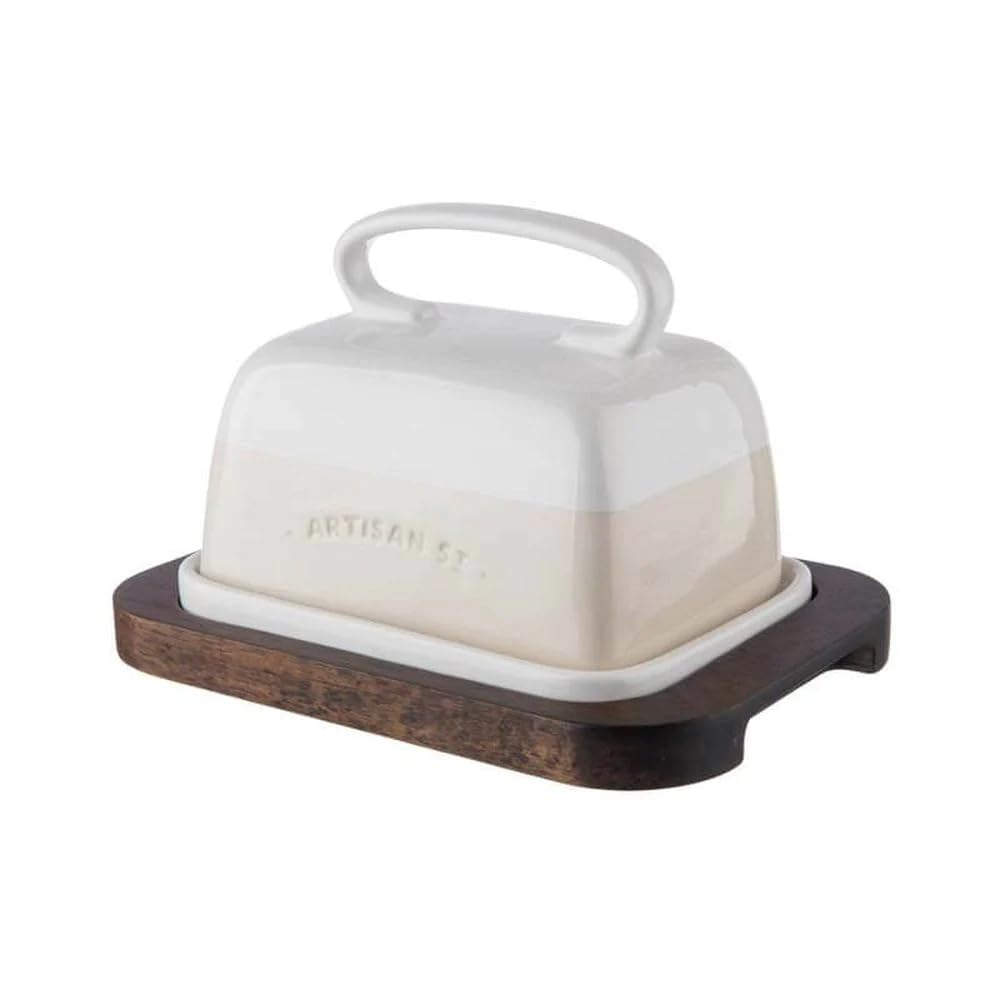 Artisan Street White Butter Dish Set