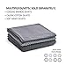 YnM 12lbs Weighted Blanket for Adults, Breathable Heavy Bed Throw Blanket with Cooling Glass Beads for All Season Use, Ideal for ~110lbs (48x72 Inches, Twin/Full, Dark Grey)