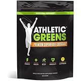 Athletic Greens - Premium Green Superfood Cocktail - Complete Greens Powder Drink - Daily Probiotic - Multivitamin - Antioxidant - Alkaline - Vegan - Non-GMO - Gluten Free - 30 Servings (360g)