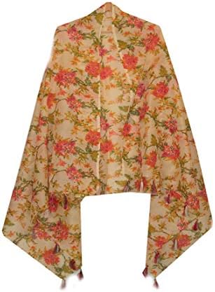 Indie Weaves Soft Kota Digital Printed in floral pattern dupatta