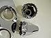 United Pacific 10257 Axle Hub Cover Kit, Axle Cover Set, Front, 33mm, Chrome, for International