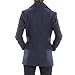Alpine Swiss Emma Womens Peacoat Double Breasted Overcoat 3/4 Length Wool Blazer