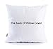 Kingla Home Decorative Throw Pillow Covers Golden Love White Pillow Cases 18x18 inch Square Couch Cushion Covers