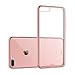 iPhone 8 Plus / iPhone 7 Plus Case, EasyAcc Soft TPU Case Crystal Clear Transparent Slim Anti Slip Case Back Protector Cover Shockproof for iPhone 8 Plus / iPhone 7 Plus - Rose Gold