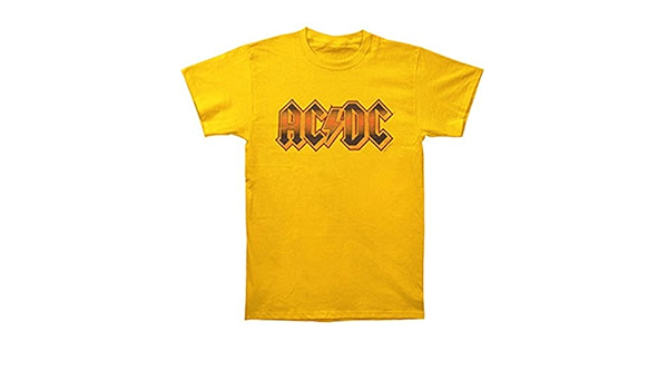 yellow ac dc shirt