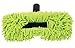 Cen-Tec Systems 55871 Vacuum Mophead Nozzle with Green Microfiber Dust Fringe, Black