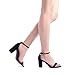DREAM PAIRS Women's Chunk Low Heel Pump Sandals