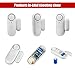 Fuers Security Window/Door Alarm Contacts,2-Pack,Battery Operated Wireless Burglar Alert Magnetic Sensor Alarm Easy Installation DIY Protection for Home, Garage,Apartment,Office,Kids Safety,Travel