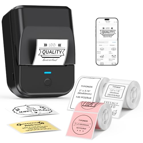 PM240 Label Maker Machine with 3 Tapes Label