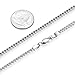 REVEMCN Reve Jewelry 3mm Stainless Steel Franco Chain Necklace for Men and Women, 20-30 Inches