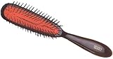 Isinis Large Oval Narrow Black Handle Hair Brush * Made In France