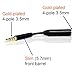 MobilePal Flexfit Headset Audio Jack Extender for iPhone or Android Battery Cases with Gold Plated 4-Pole 3.5mm Connectors (Black)
