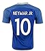Soccer Kids 2016/2017 Brazil #10 Neymar Jr Away Jersey Football Soccer Kit Kids Sportwear & Shorts & Socks &Key Chain &Face Cloth 3-12 YRS